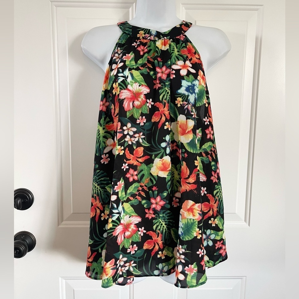 Collective concepts Hawaiian floral blouse XL